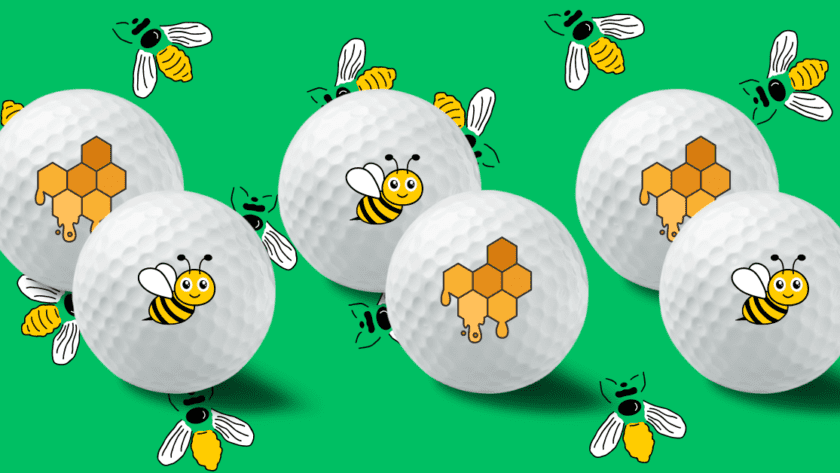 golf balls filled with honey