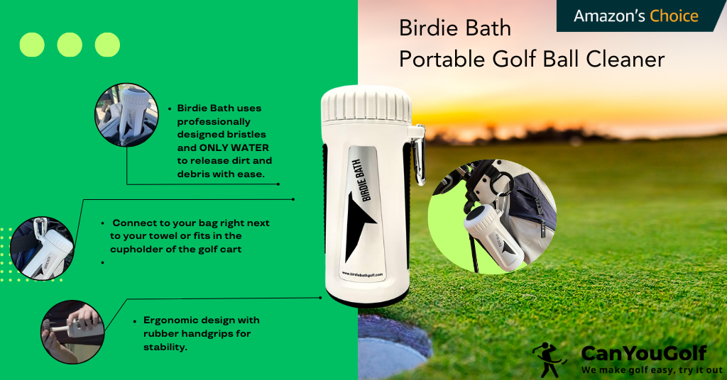 Portable Birdie Bath Golf Ball Washer