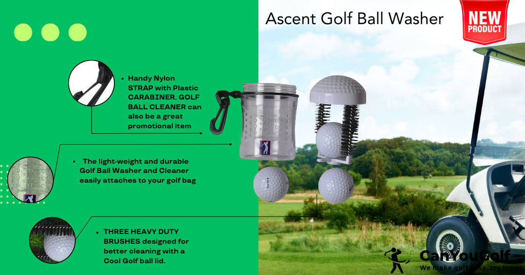 Portable Ascent Golf Ball Washer 