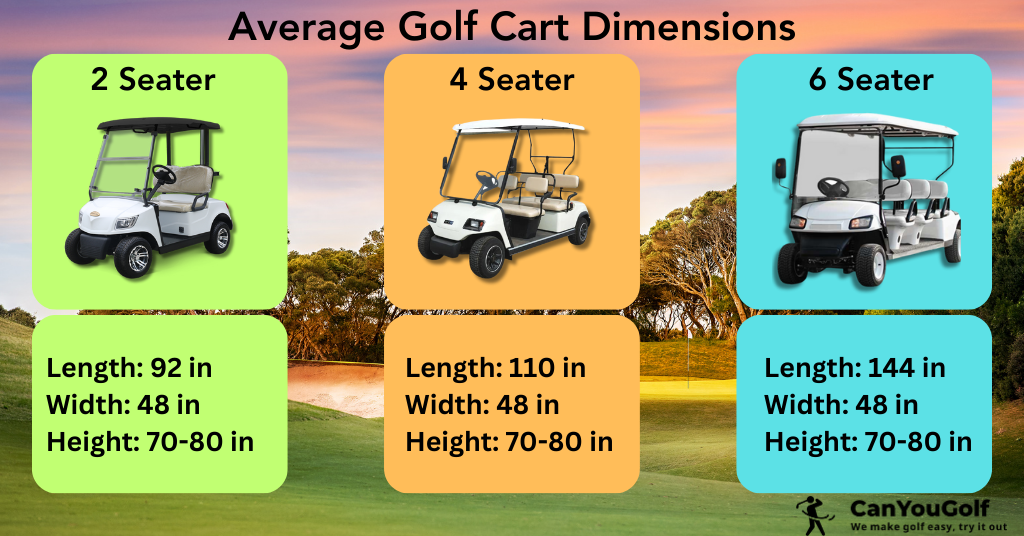 Average Golf Cart Dimensions