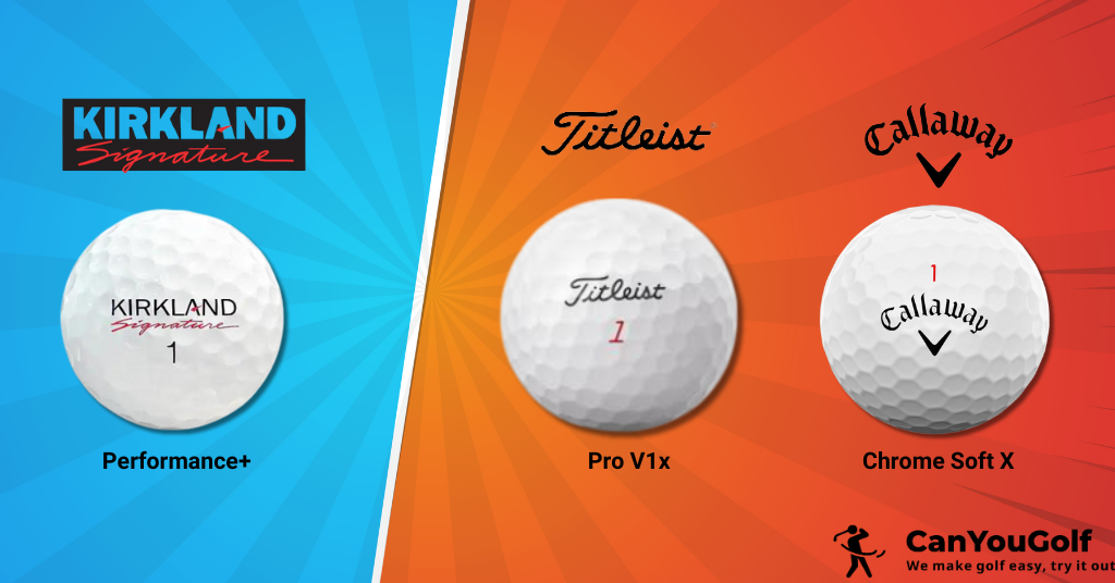 Kirkland Ball vs Titleist Pro V1x vs Callaway Chrome Soft X