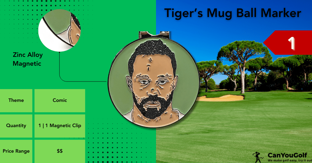 Tiger Woods Mug Shot Ball Marker