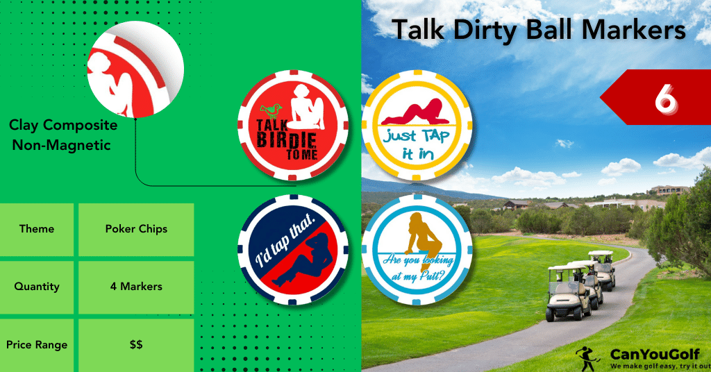 Talk Dirty Golf Ball Marker