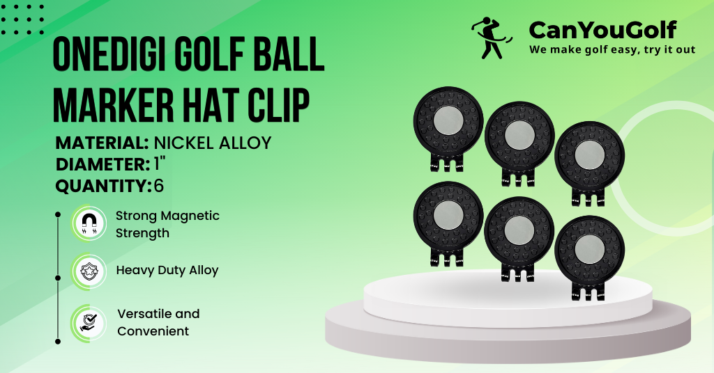 ONEDIGI Golf Ball Marker Hat Clip