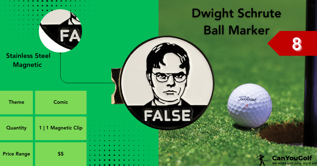 Dwight Schrute Magnetic Golf Ball Marker