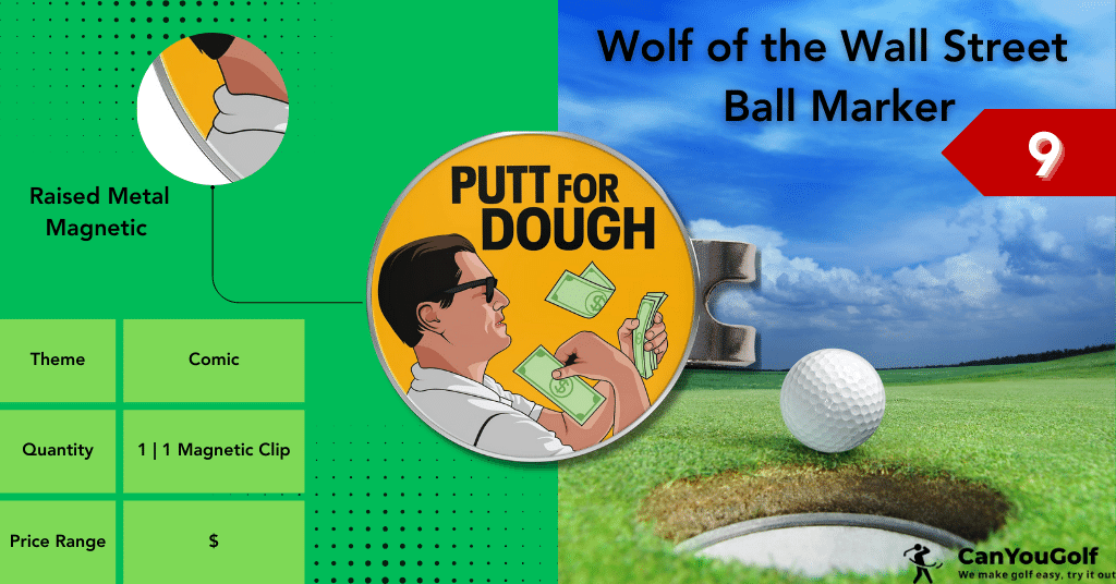 Wolf of the Wall Street Magnetic Golf Ball Marker