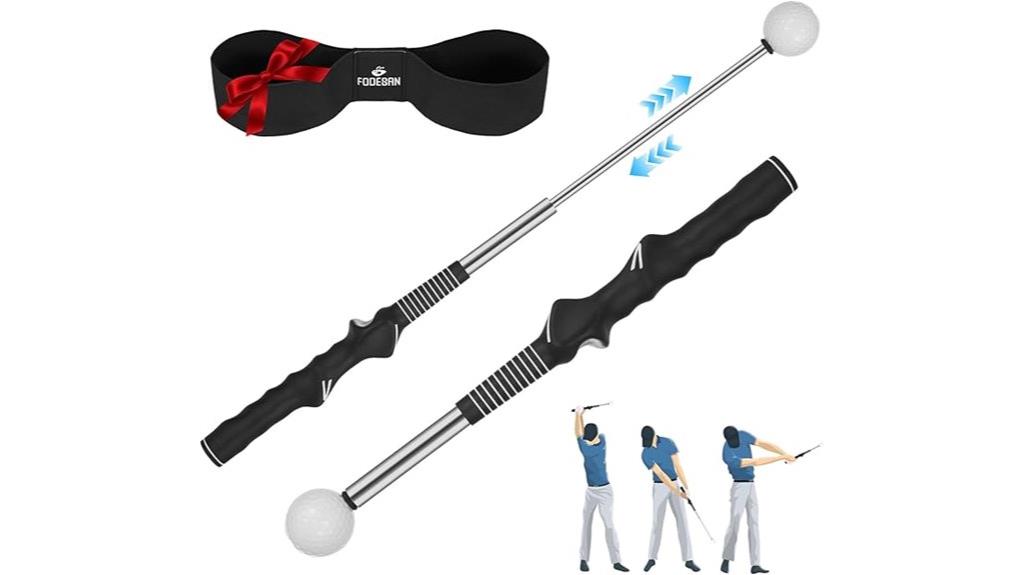 adjustable swing trainer for golf