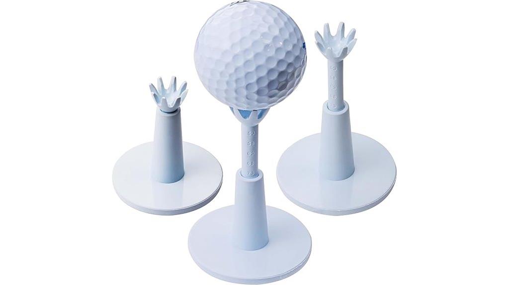 adjustable white golf tees