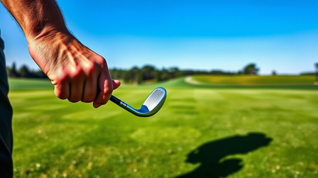 assess shot distance and clubs