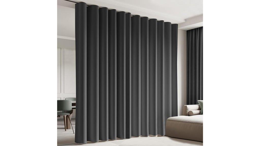 blackout ceiling track curtains