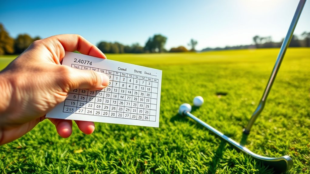 calculate total golf score