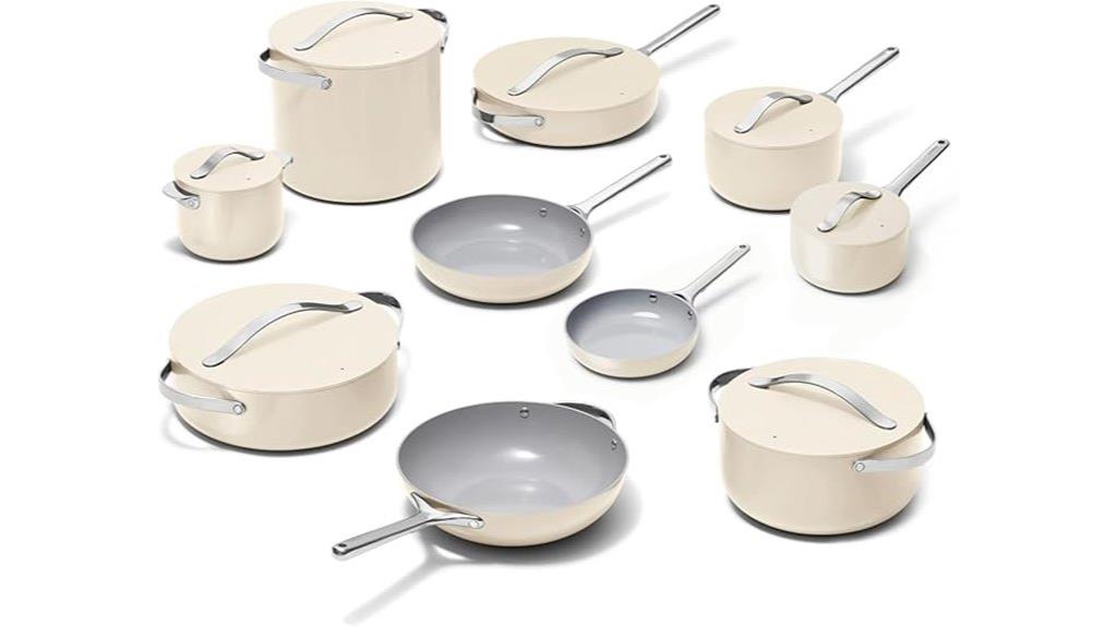 caraway 24 piece ceramic cookware