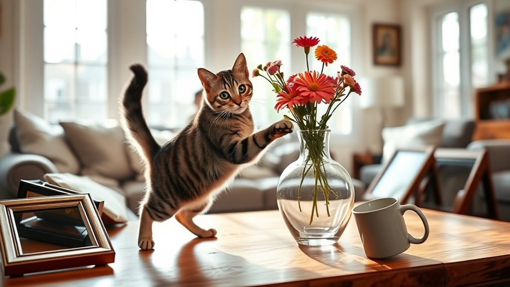 cats investigate their surroundings