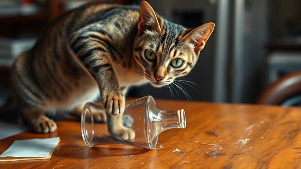 cats mark territory by knocking