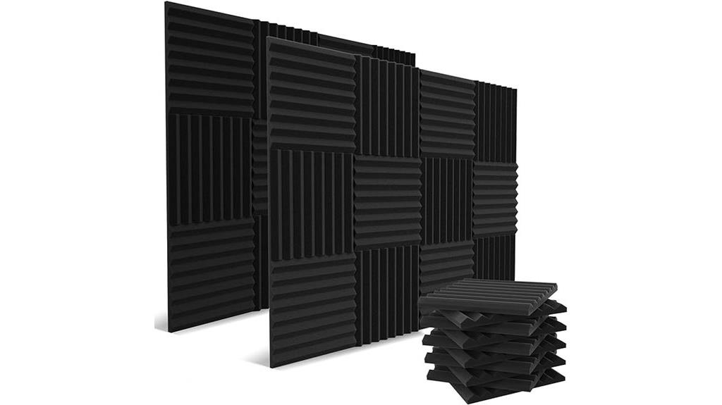 charcoal acoustic foam panels