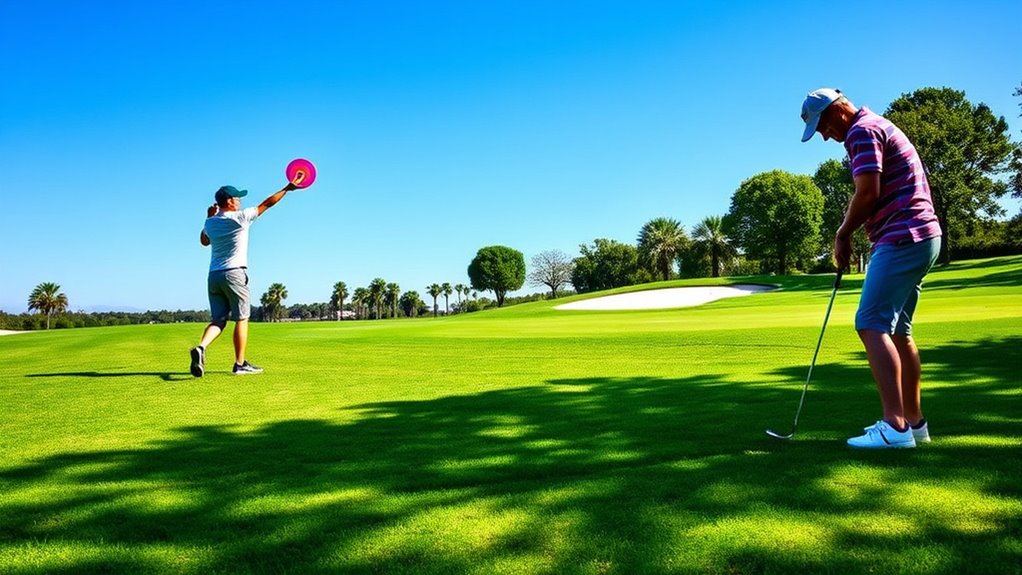 comparison of disc golf and golf