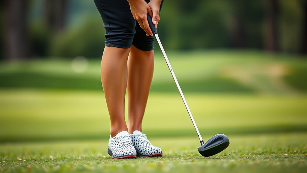 consistent grip and stance