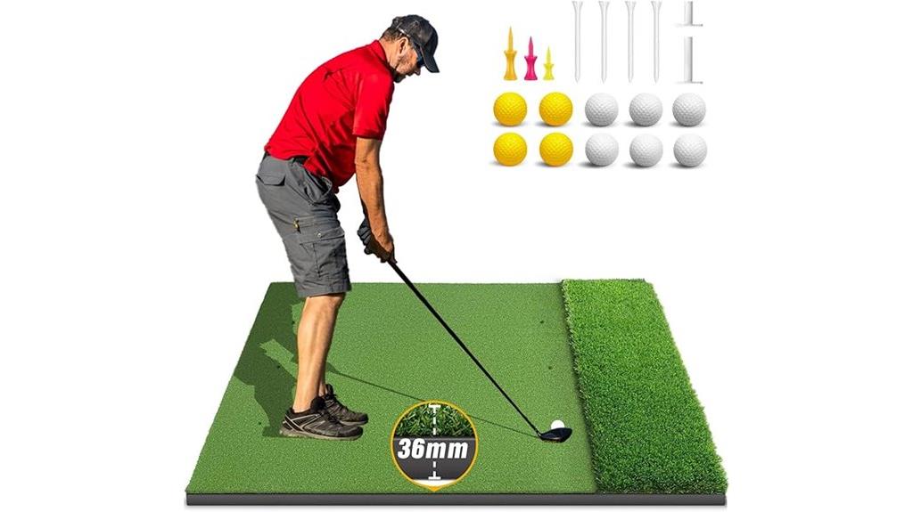 dual turf golf mat