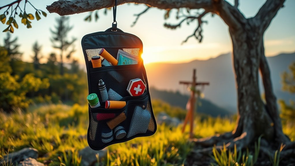 efficient camping gear organization