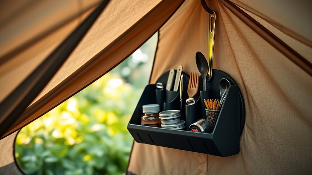 efficient camping gear organizer
