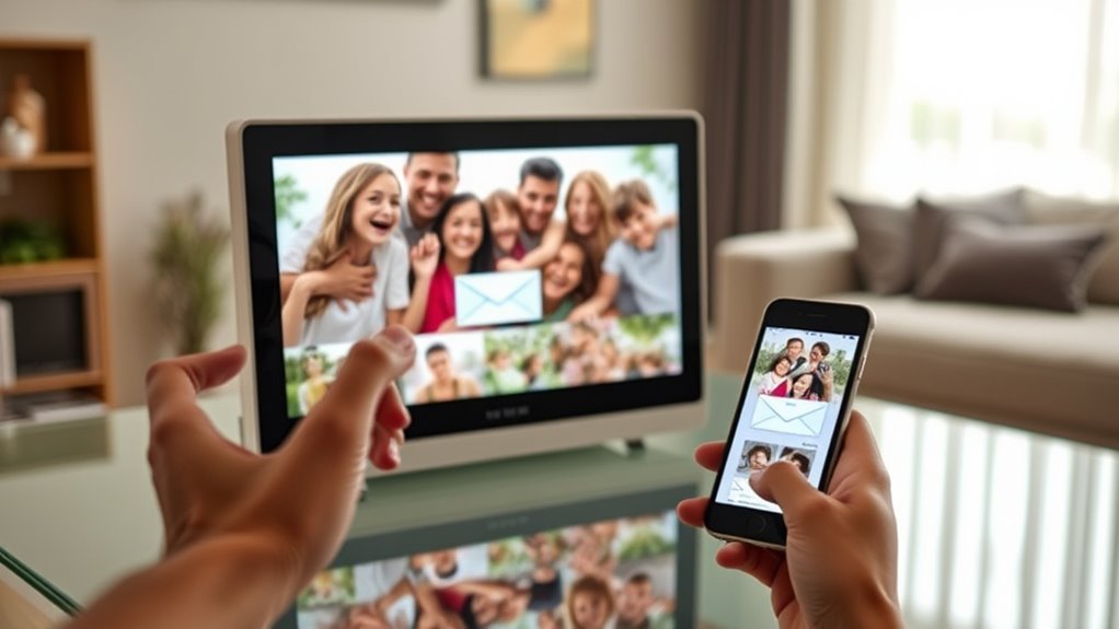 email enabled digital photo frames