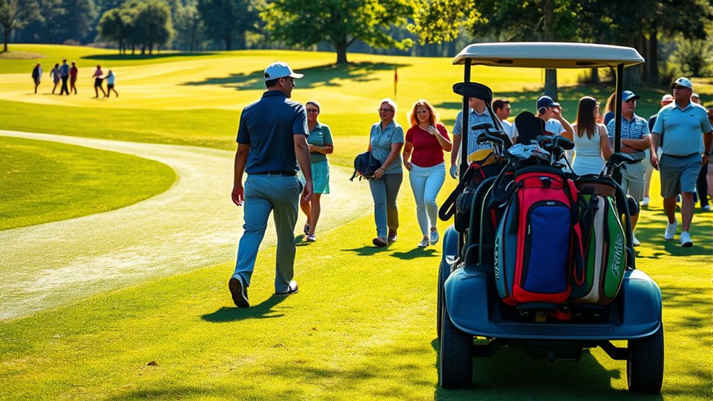 enhanced social golfing experience