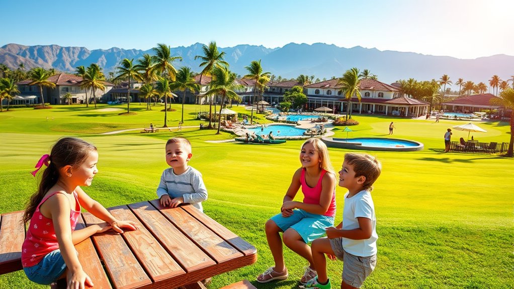 family friendly golf resort amenities