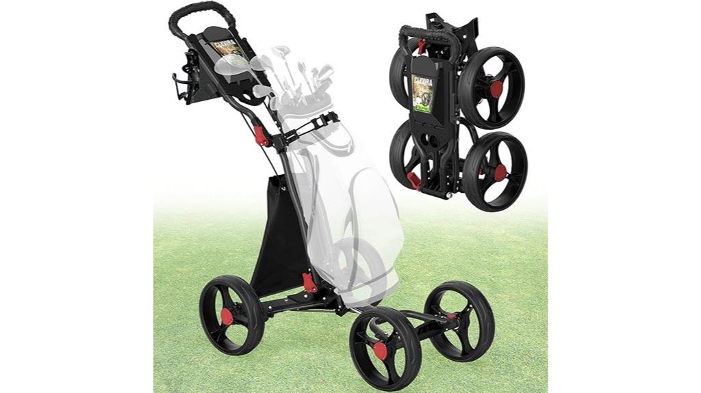 foldable four wheel golf cart