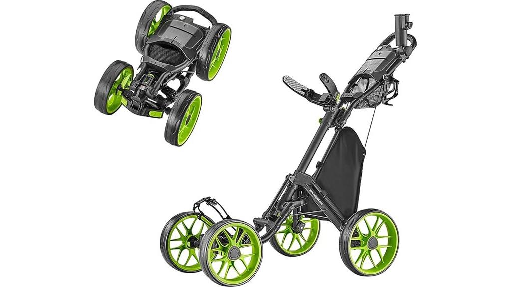 four wheel golf push cart