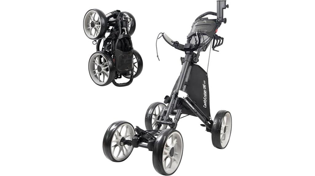 four wheel golf push cart