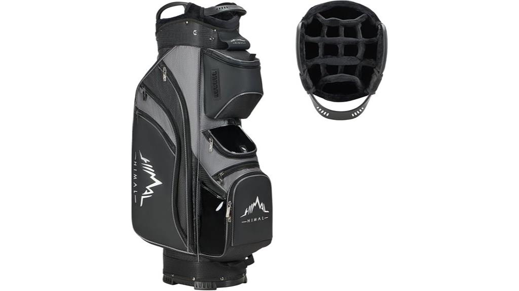 fourteen compartment golf bag