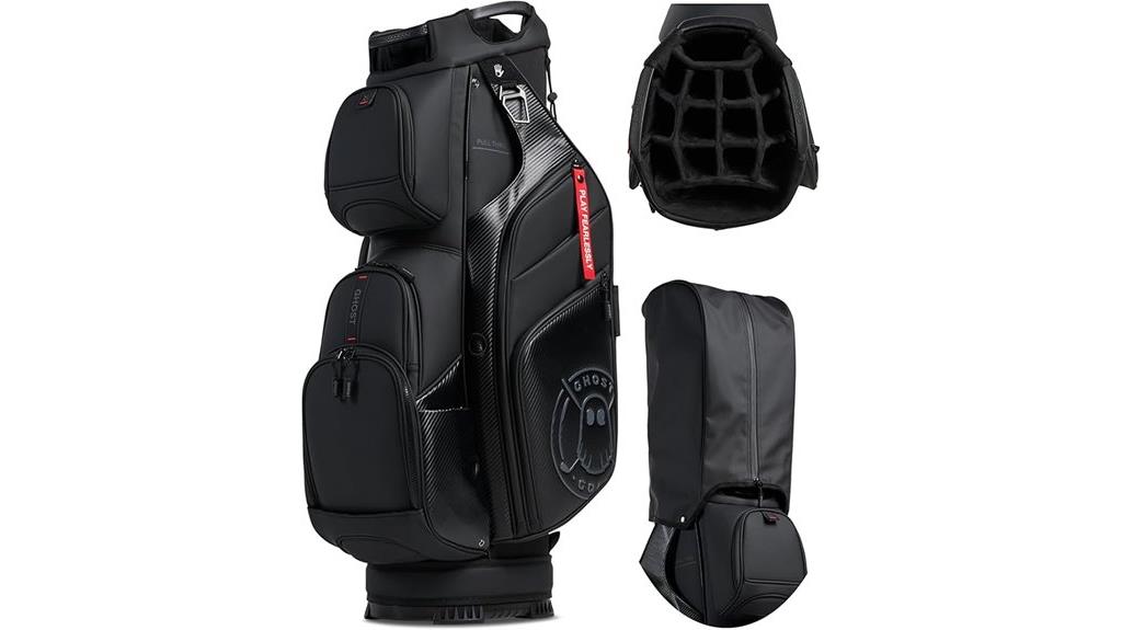 ghost golf bag with dividers