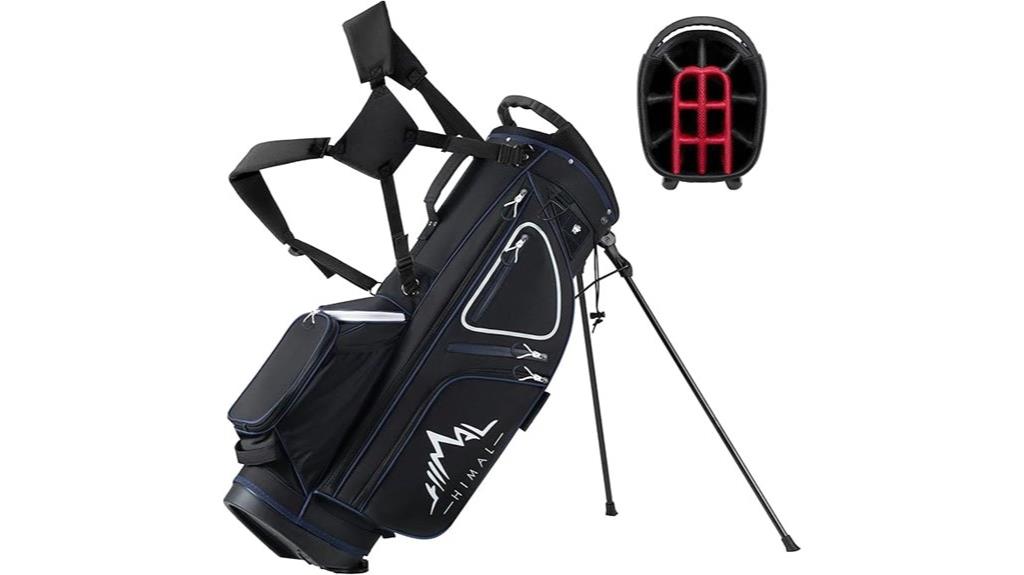 golf bag with many pockets