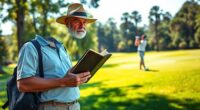 golf caddie professional experience