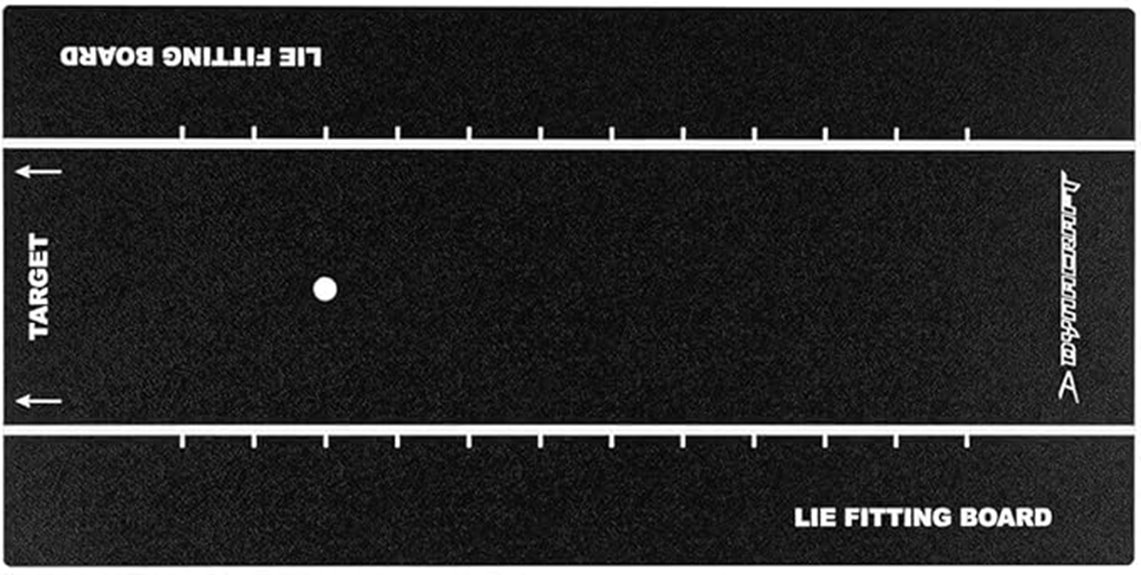golf club fitting board