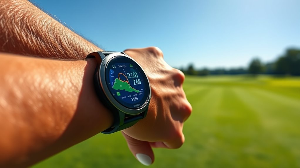 golf gps watch features