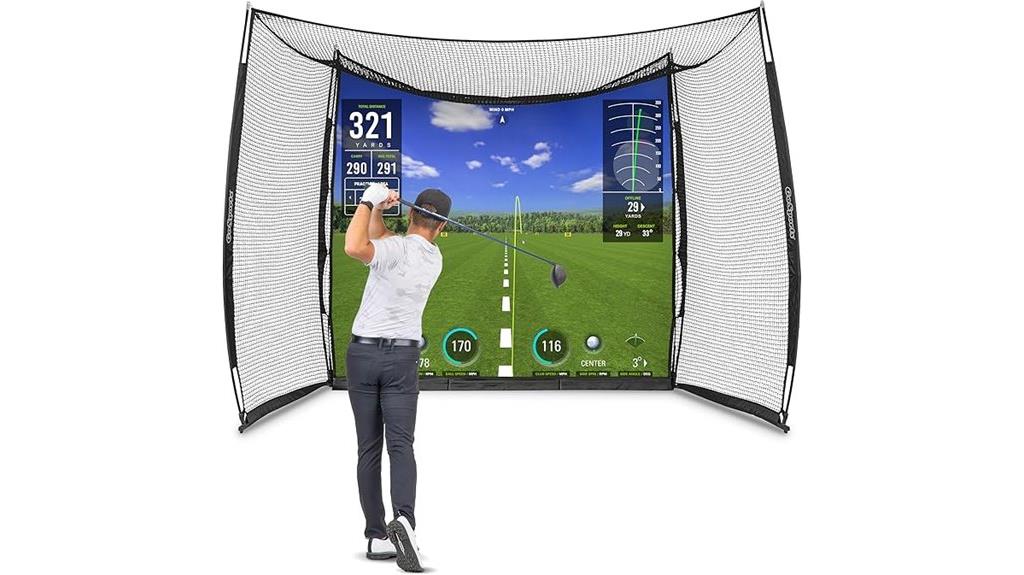 golf hitting net dimensions