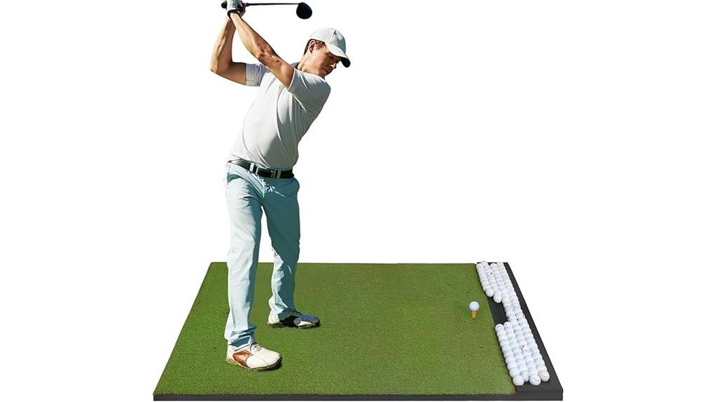 golf mat with accessories