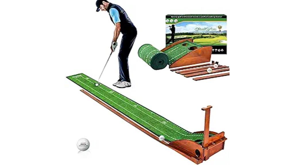 golf mat with auto return