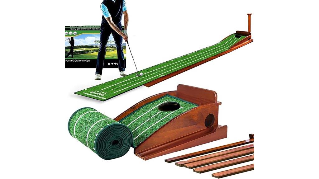 golf mat with auto return