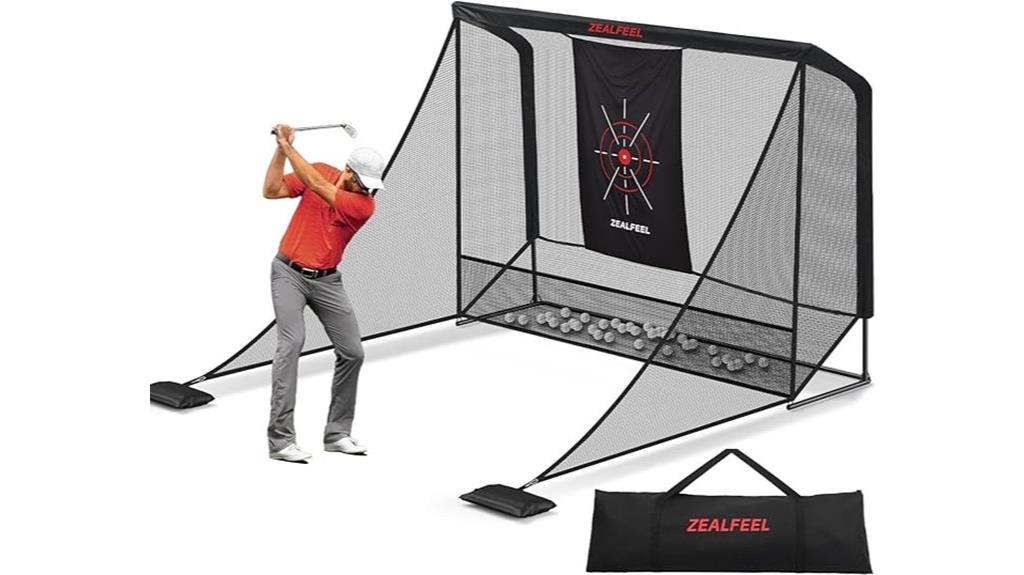 golf net with accessories