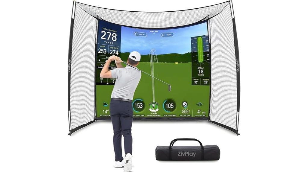 golf practice net setup