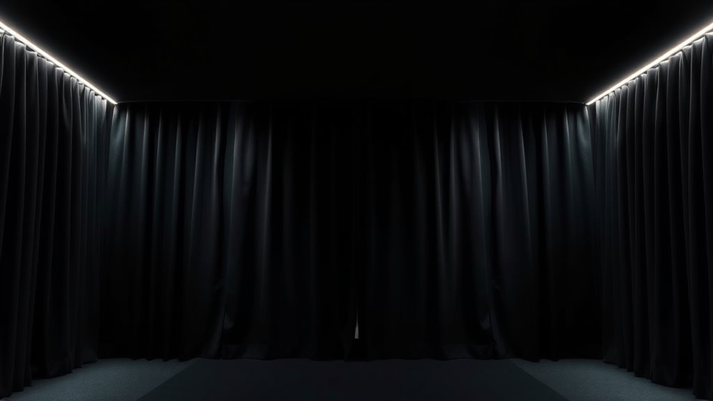 golf room blackout curtains