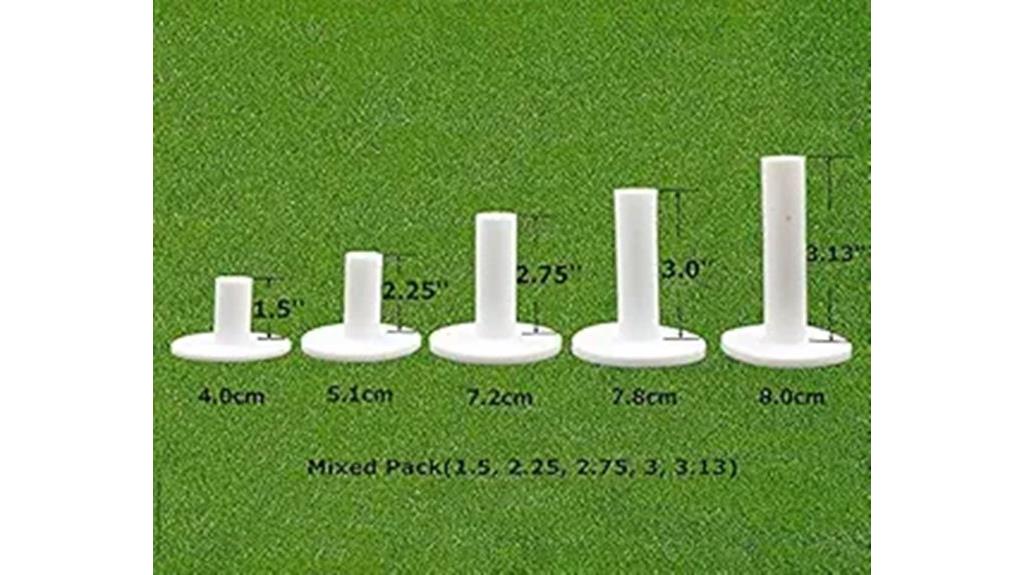 golf rubber tees pack