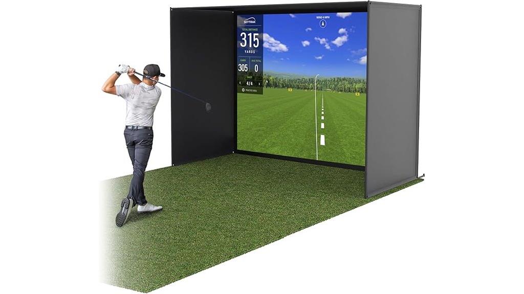 golf simulator enclosure kit