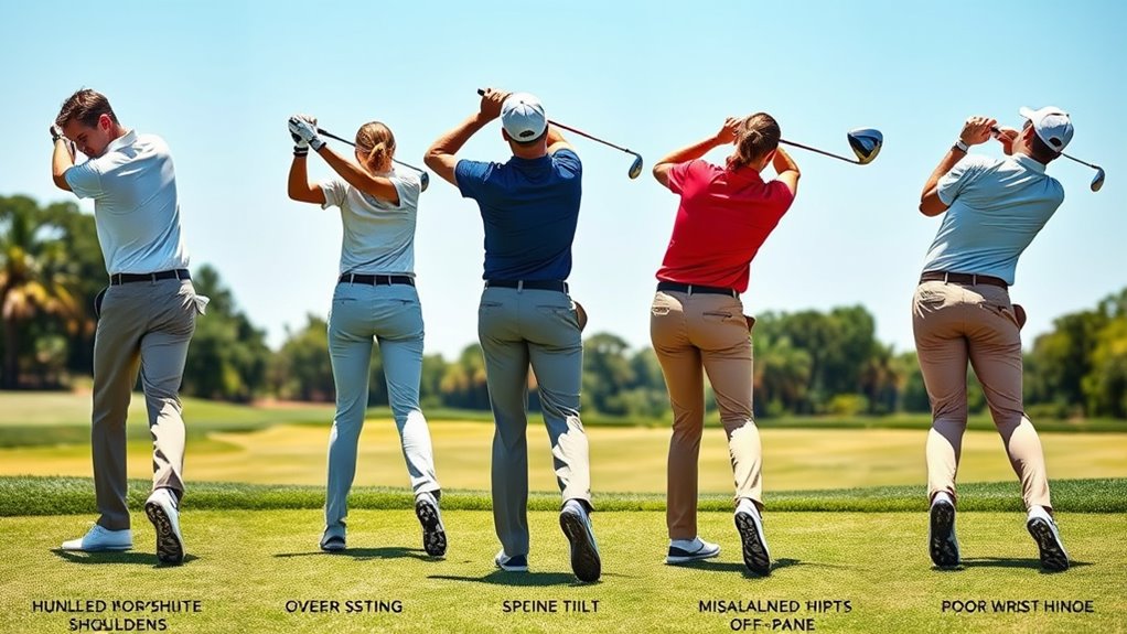 golf swing posture corrections