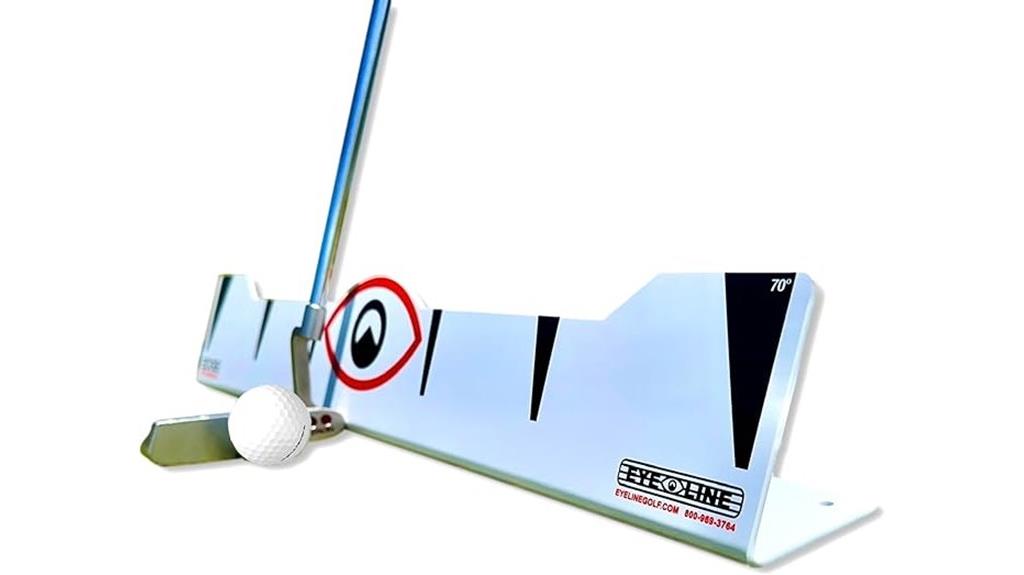 golf training mirror rail