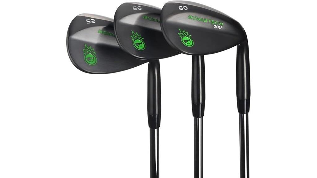golf wedge set with grooves