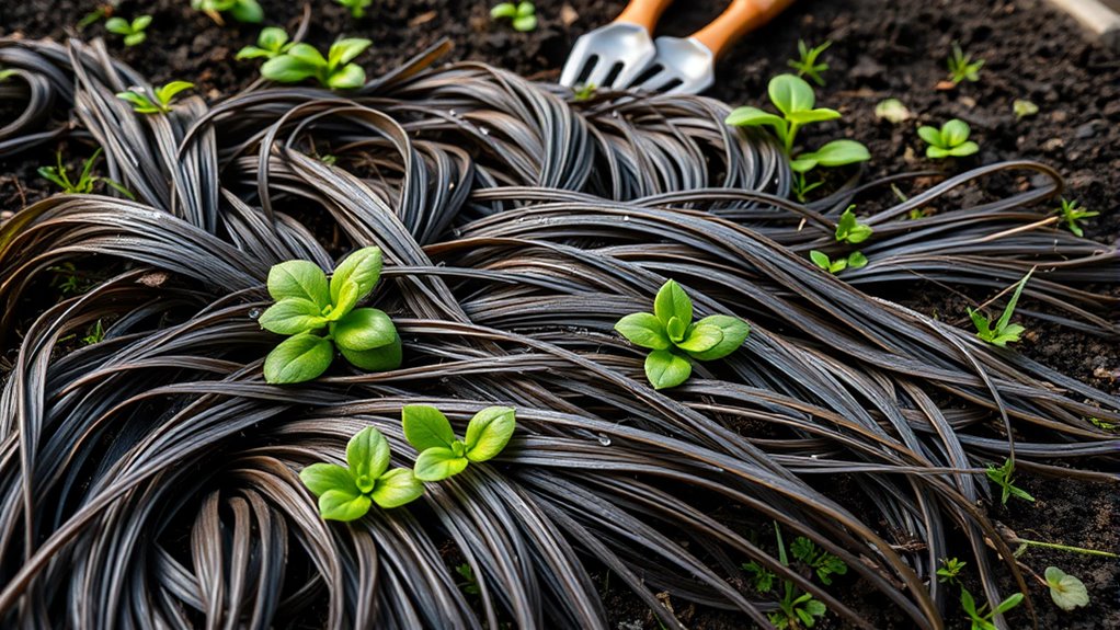hair mulch suppresses weeds