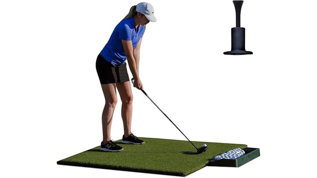 heavy duty rubber backed golf mat